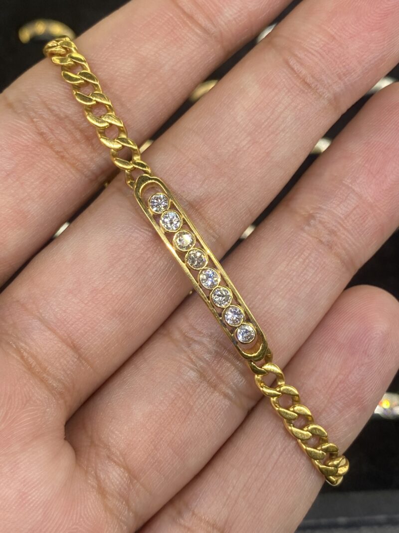 14K Yellow Gold 0.50ct Diamond Bracelet