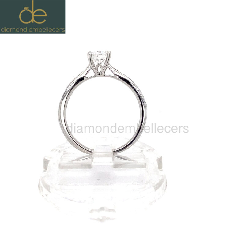 Platinum Round Brilliant 0.52ct Diamond Ring