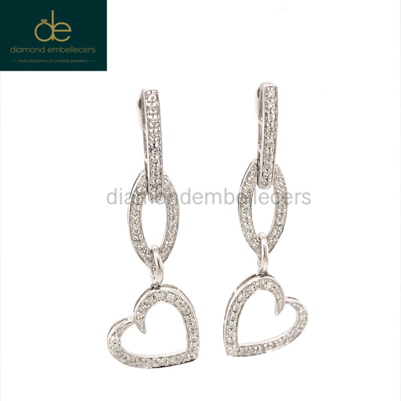 White-Gold-Drop-Earrings