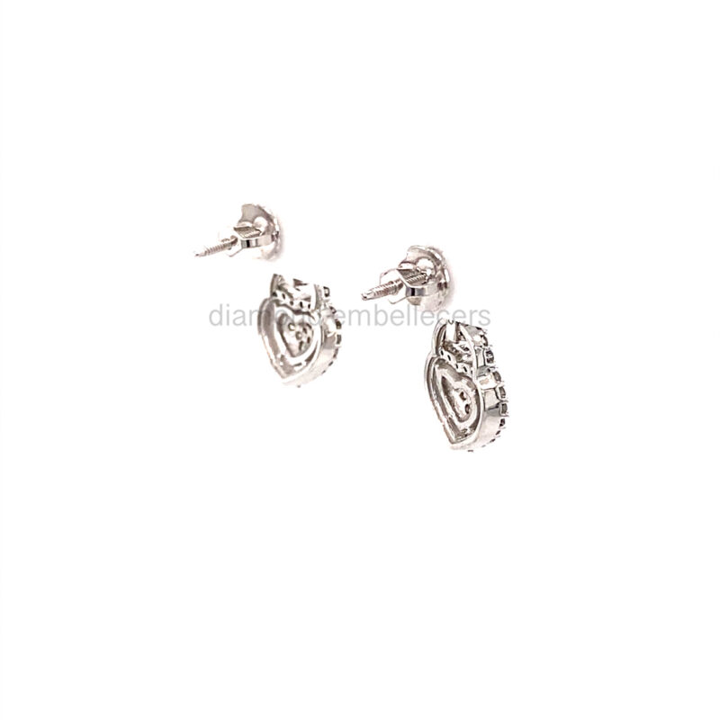 White Gold Diamond Drop Earring