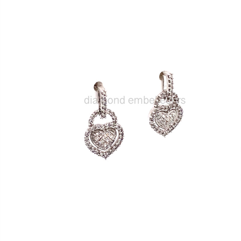 White Gold Diamond Drop Earring