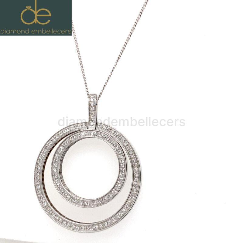 18K White Gold Diamond Necklace