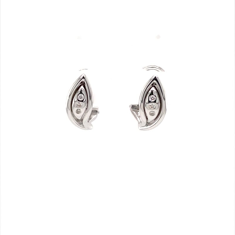 White-Gold-Stud-Earrings