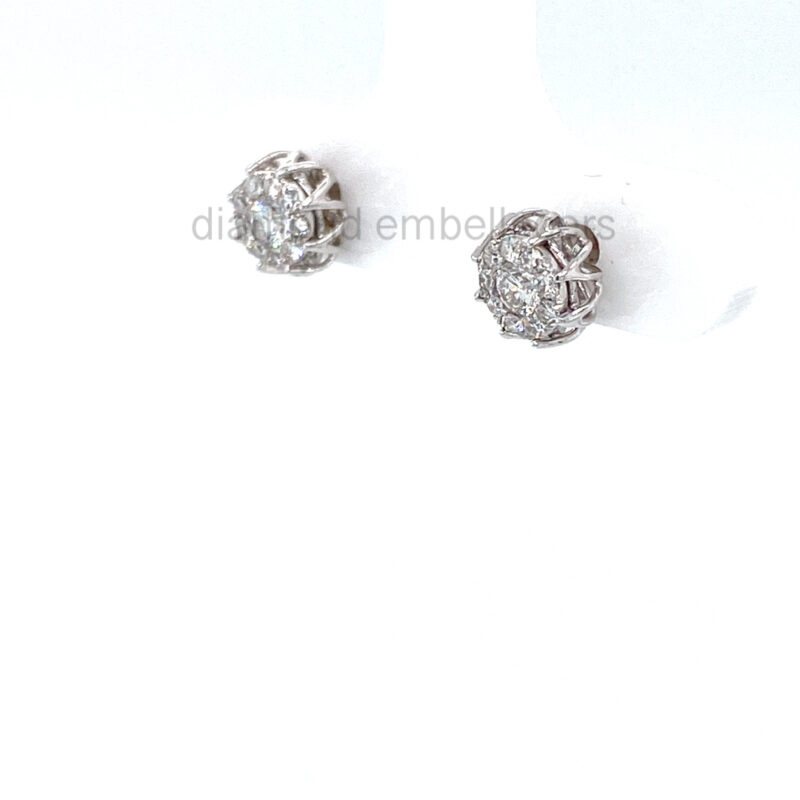 18K White Gold 0.34ct Diamond Stud Earring