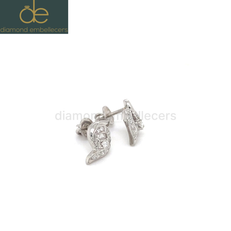 18K White Gold 0.31ct Diamond Stud Earring