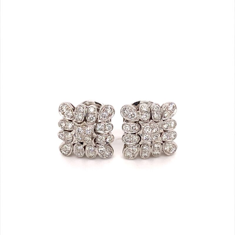 White-Gold-Stud-Earrings