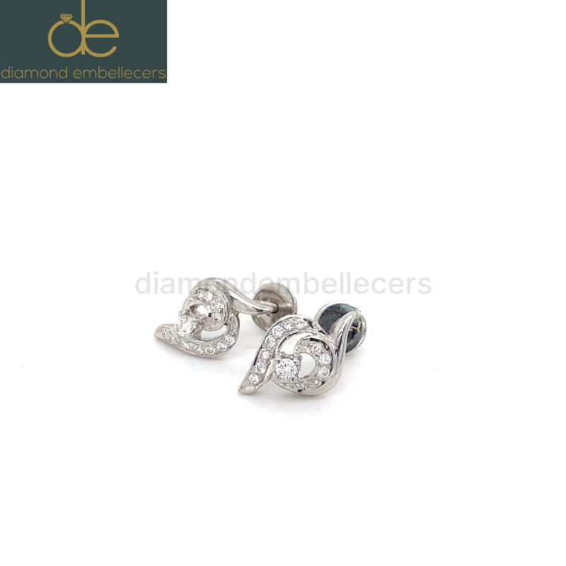 18K White Gold 0.31ct Diamond Stud Earring