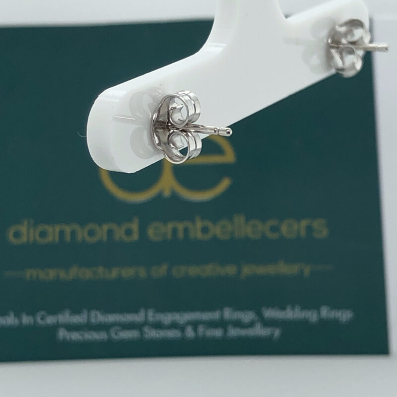 9K White Gold 0.34ct Diamond Stud Earring