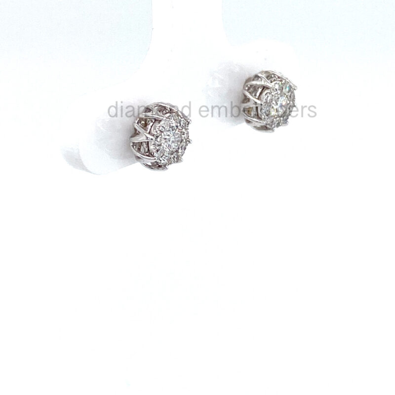 18K White Gold 0.34ct Diamond Stud Earring