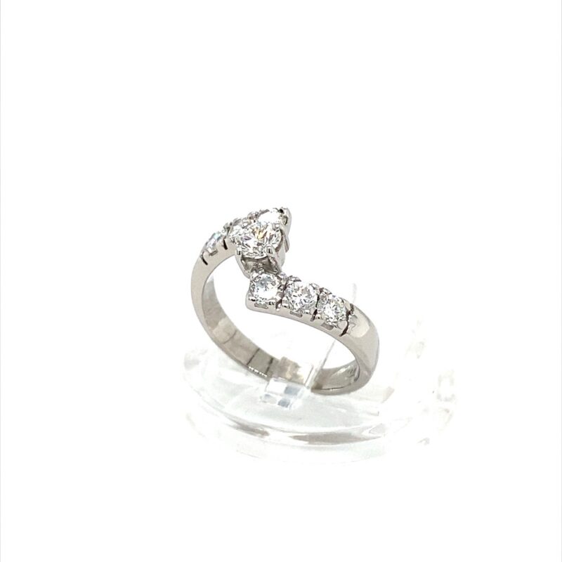 18K White Gold 0.41ct Natural Diamond Ring