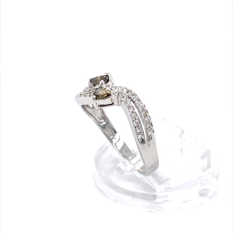 18K White Gold 0.51ct Natural Diamond Ring