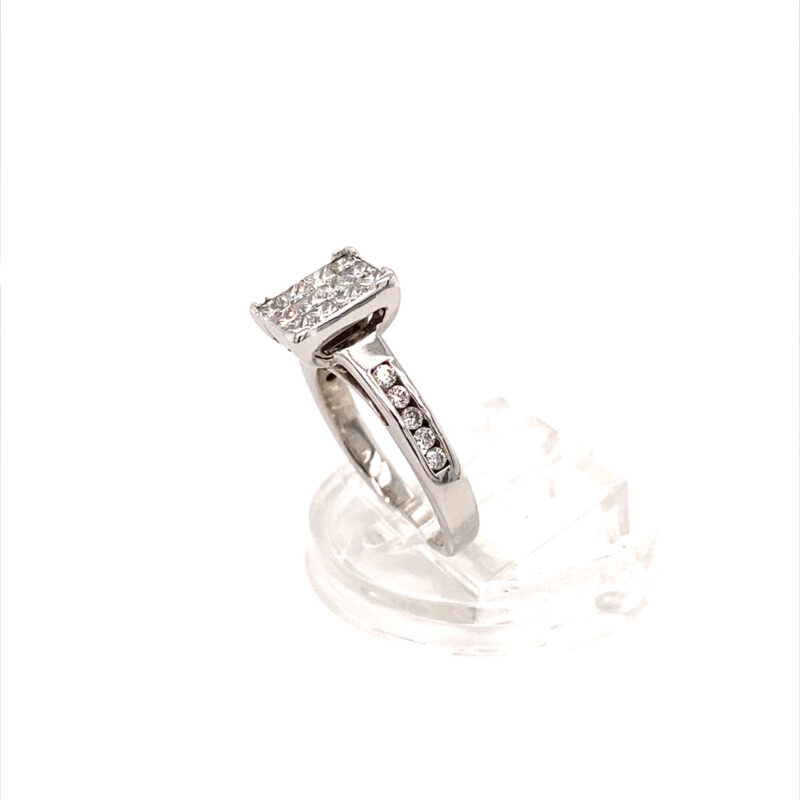 18K White Gold 0.75ct Natural Diamond Ring