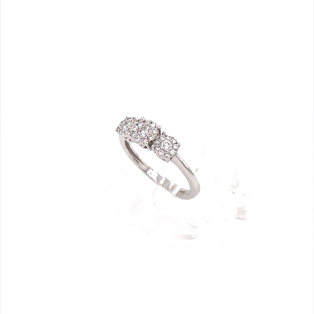 18K White Gold 0.23ct Natural Diamond Ring - Image 3