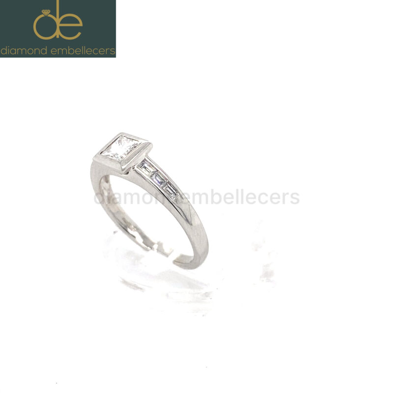 18K White Gold 0.42ct Natural Diamond Ring