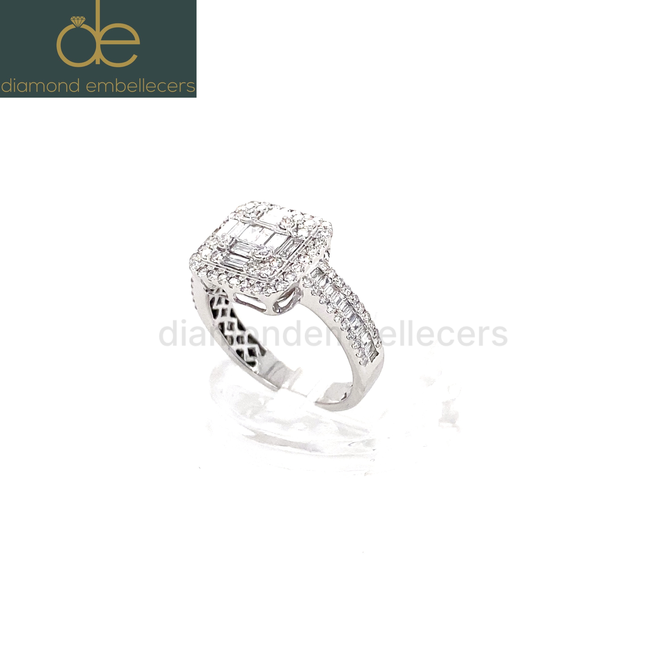 White Gold Natural Diamond Ring - Image 3