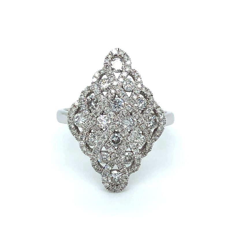 White-Gold-Cluster-Ring