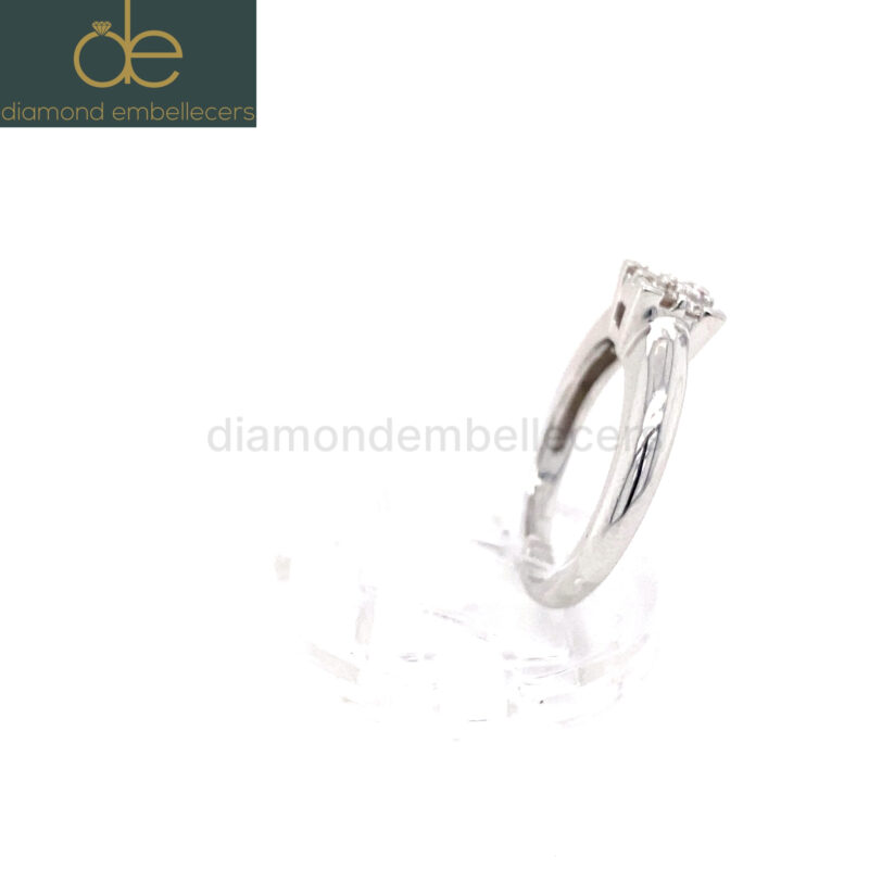 18K White Gold 0.25ct Natural Diamond Ring