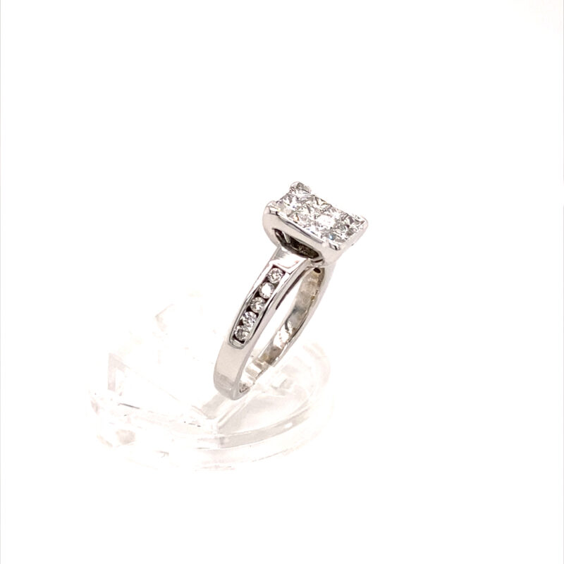 18K White Gold 0.75ct Natural Diamond Ring