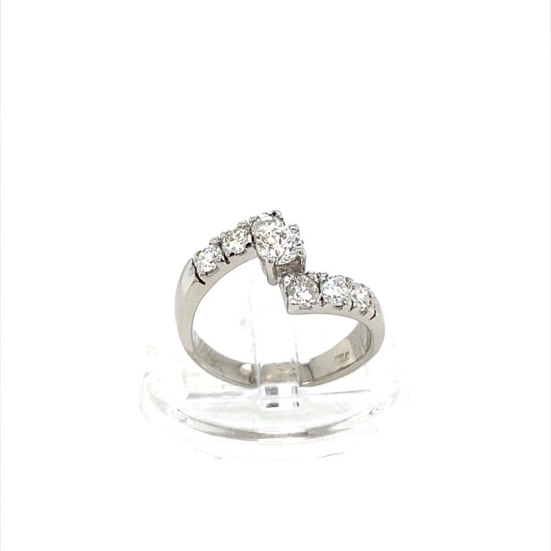 18K White Gold 0.41ct Natural Diamond Ring