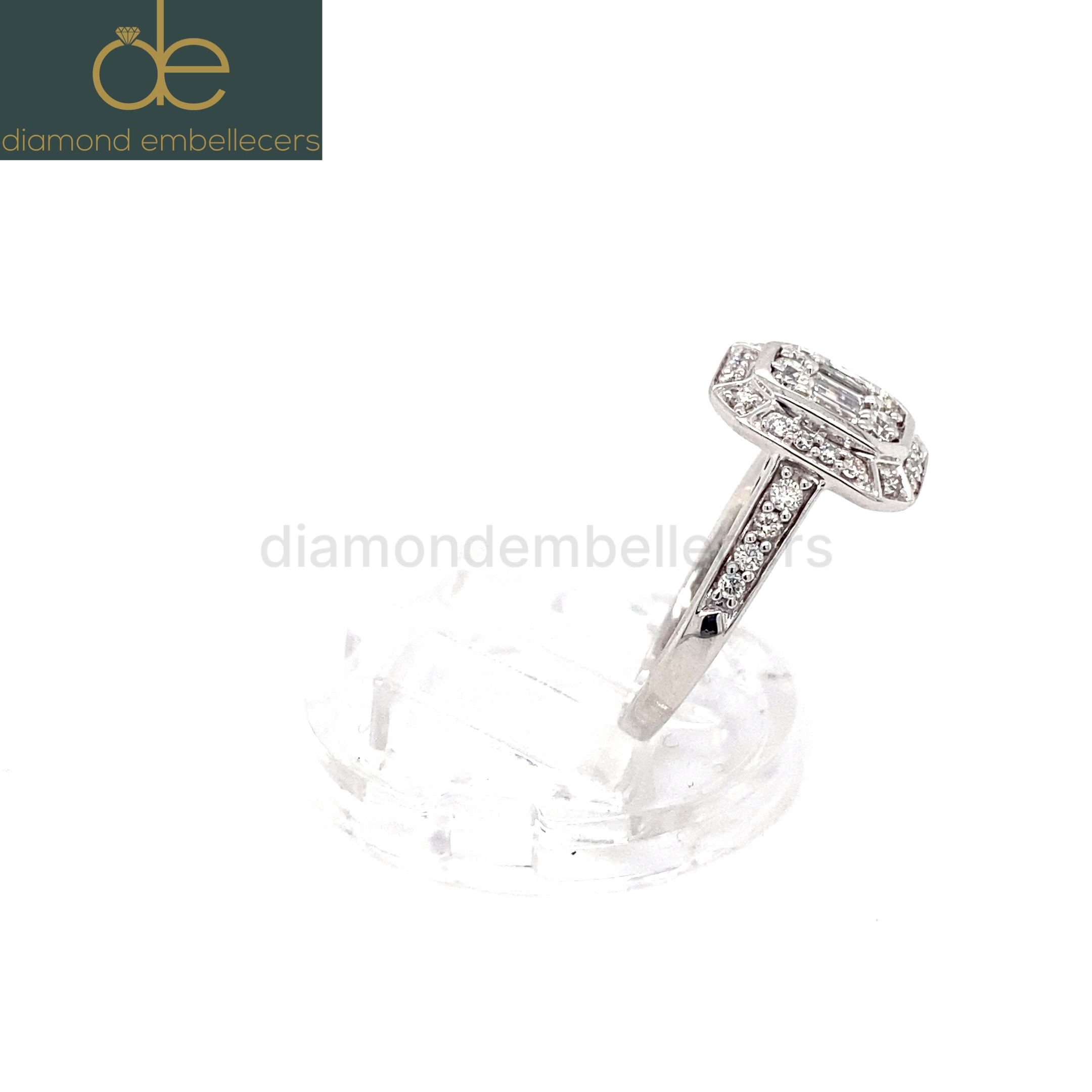 18K White Gold 0.50ct Natural Diamond Ring - Image 4