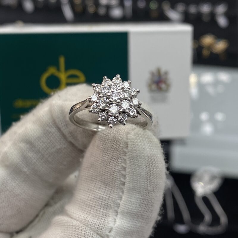 White-Gold-Cluster-Ring