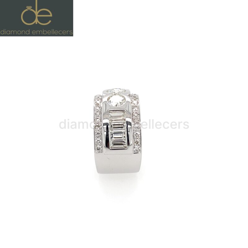 18K White Gold 2.5ct Natural Diamond Ring