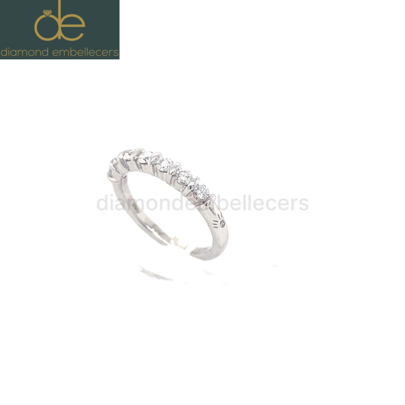 White Gold 0.50ct Natural Round Brilliant Diamond Ring