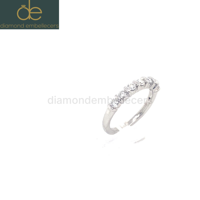 White Gold 0.50ct Natural Round Brilliant Diamond Ring