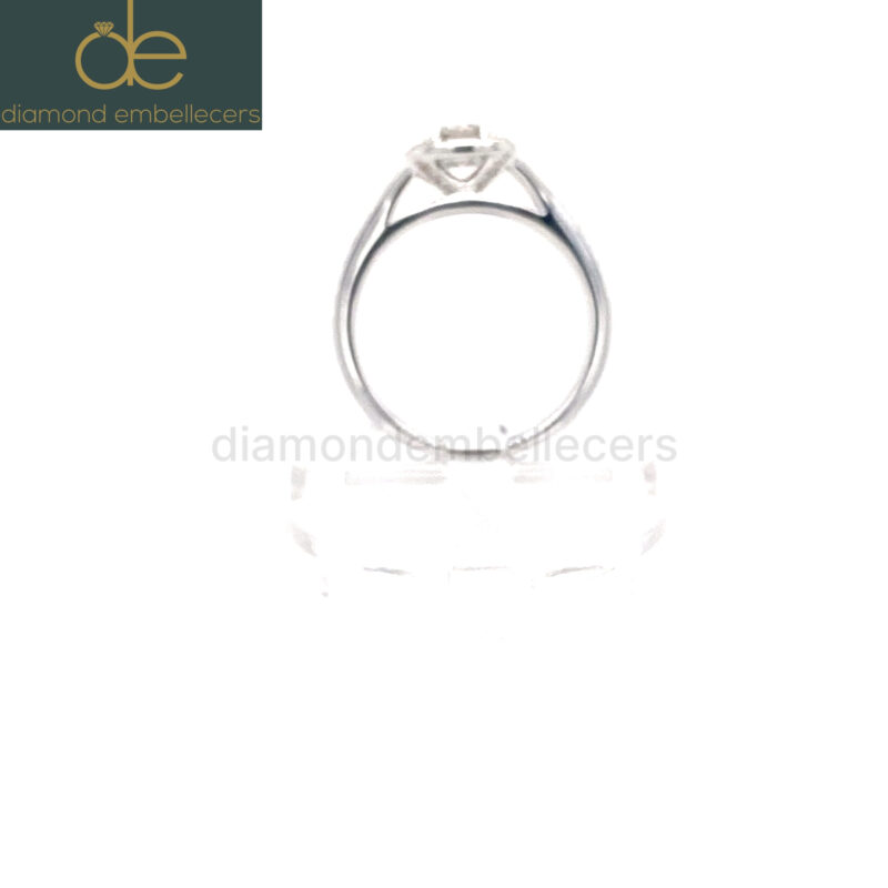 18K White Gold 0.73ct Natural Round Brilliant Diamond Ring