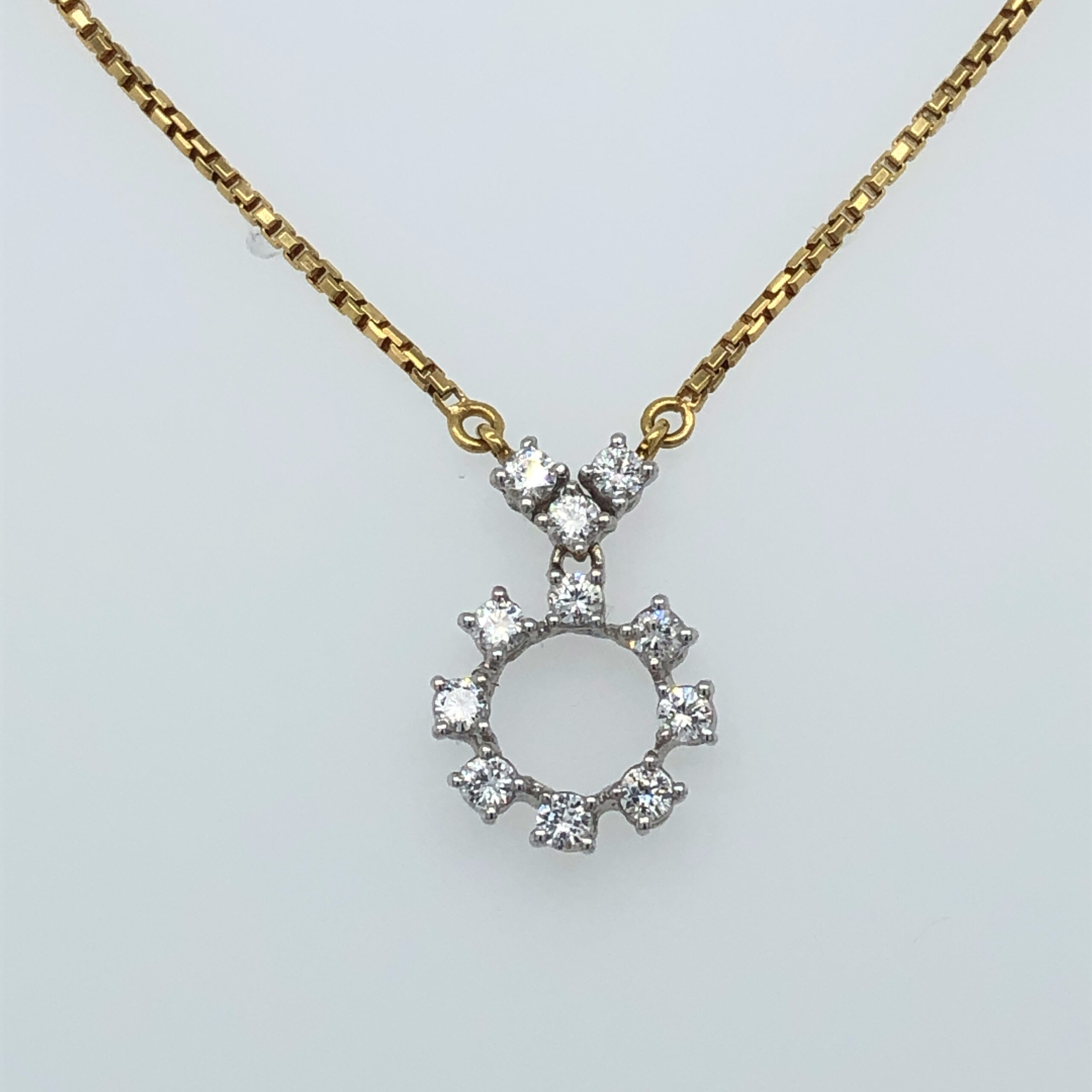 White-Yellow-Gold-Diamond-Necklace