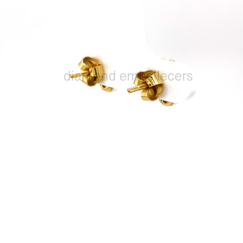 18K Yellow Gold Diamond Drop Earring