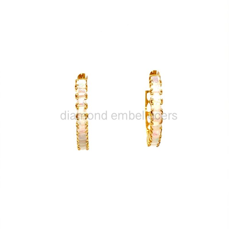 Yellow-Gold-Hoops-Earrings