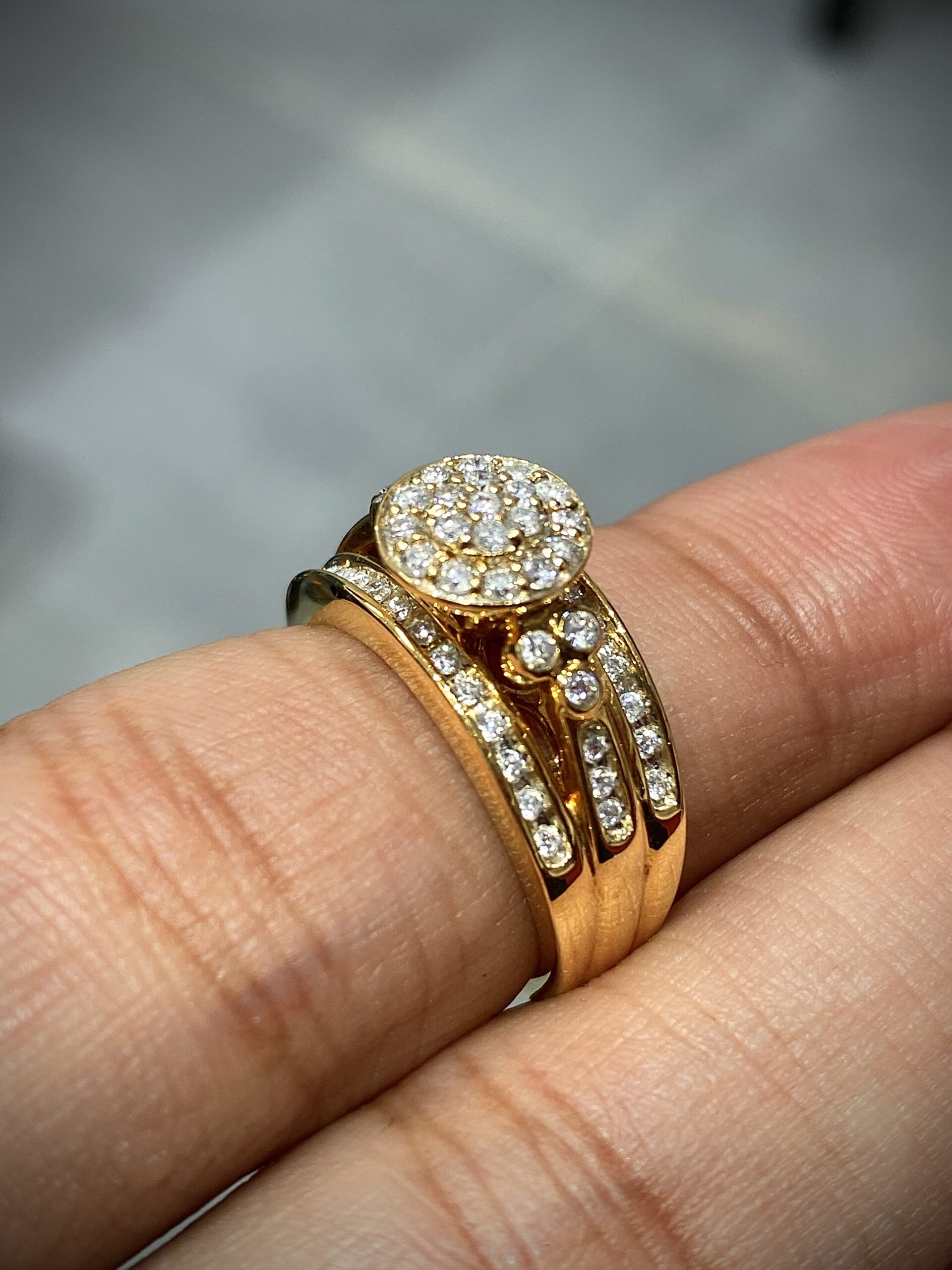 WGI Certified 18K Yellow Gold Natural Round Brilliant 0.60ct Diamond Ring - Image 5