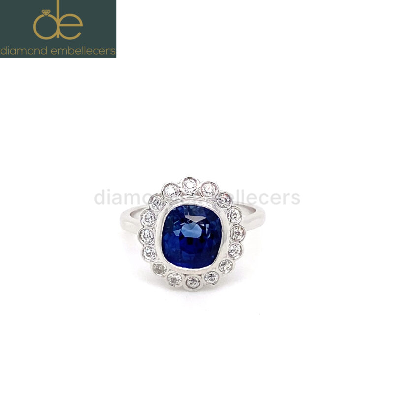 Platinum-Sapphire-Halo-Diamond-Ring