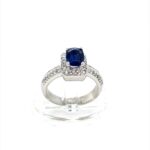 Platinum-Sapphire-Halo-Ring