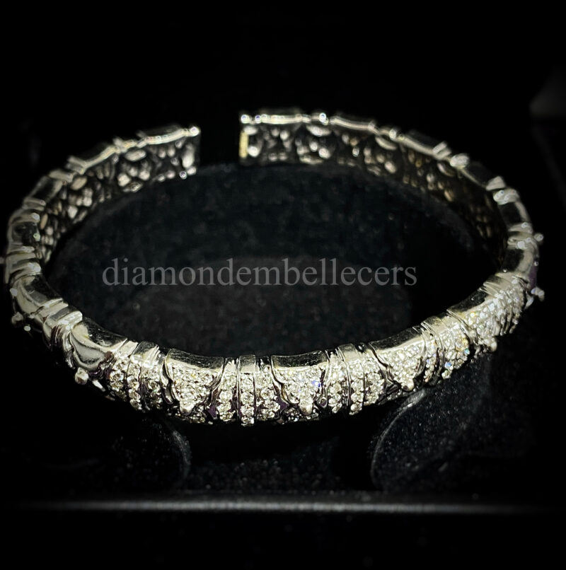 White-Gold-Diamond-Bangle