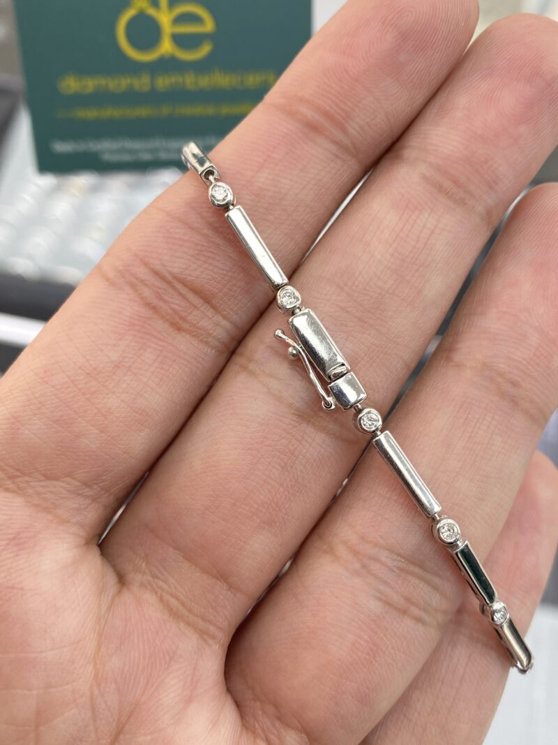 18K White Gold 0.40ct Diamond Bracelet