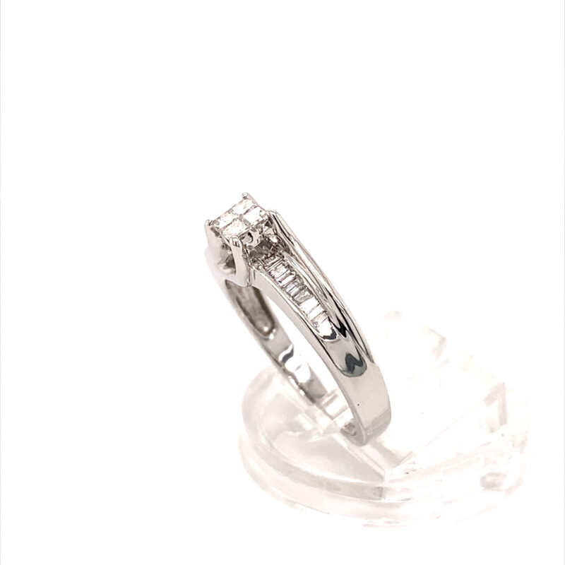 White Gold 0.65ct Natural Diamond Ring