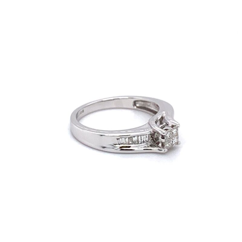 White Gold 0.65ct Natural Diamond Ring