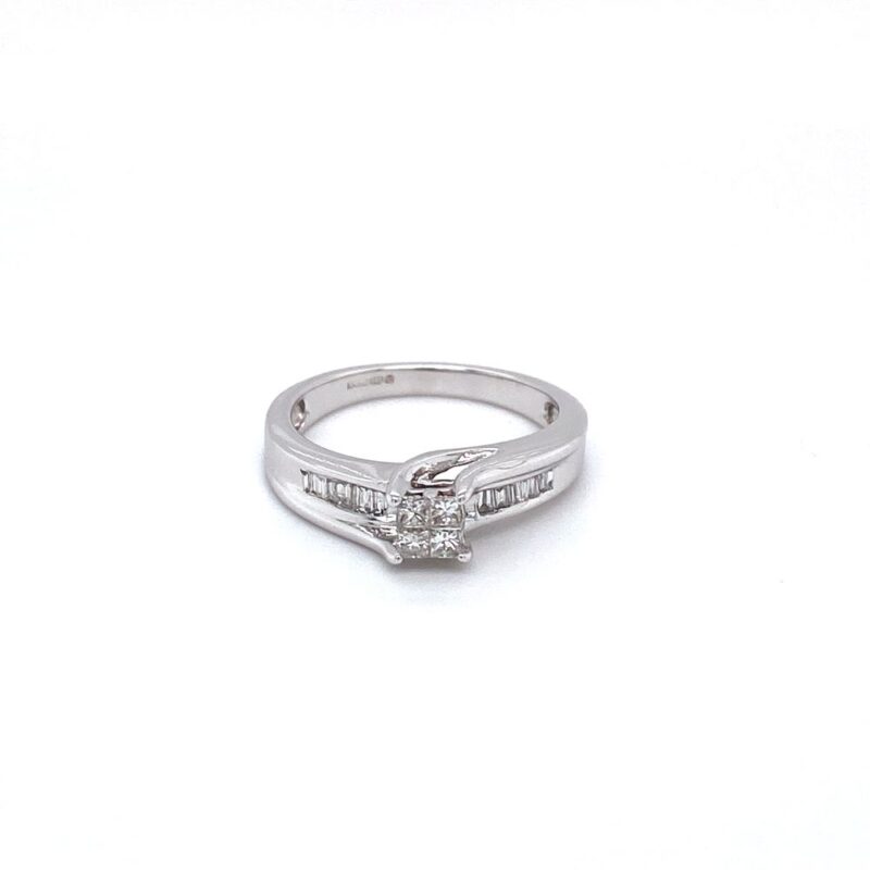 White Gold 0.65ct Natural Diamond Ring