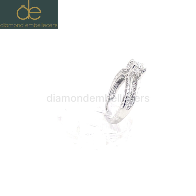 18K White Gold 1ct Natural Diamond Ring