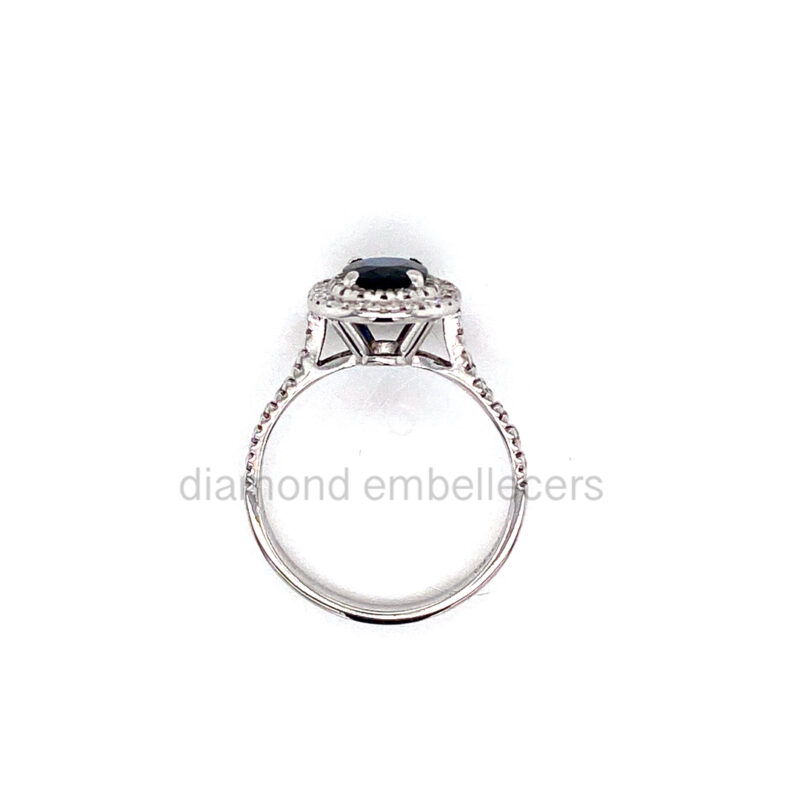 18K White Gold 0.9ct Natural Diamond Ring