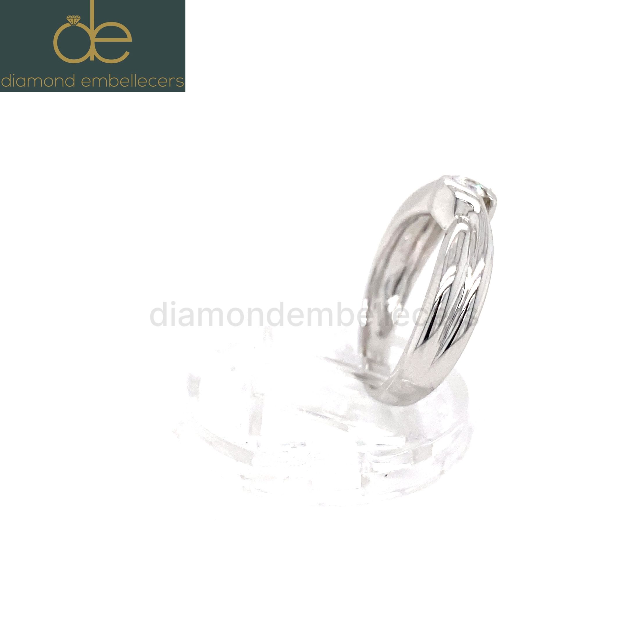 18K White Gold 0.12ct Natural Round Brilliant Diamond Ring - Image 3