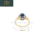 Yellow-Gold-Oval-Sapphire-Halo-Diamond-Ring