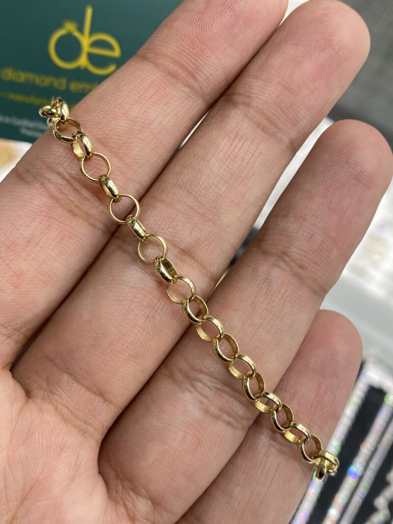 Yellow Gold belcher Bracelet