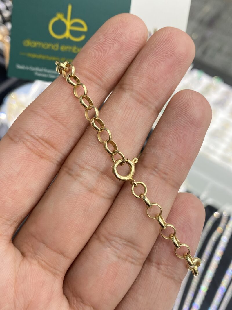 Yellow Gold belcher Bracelet