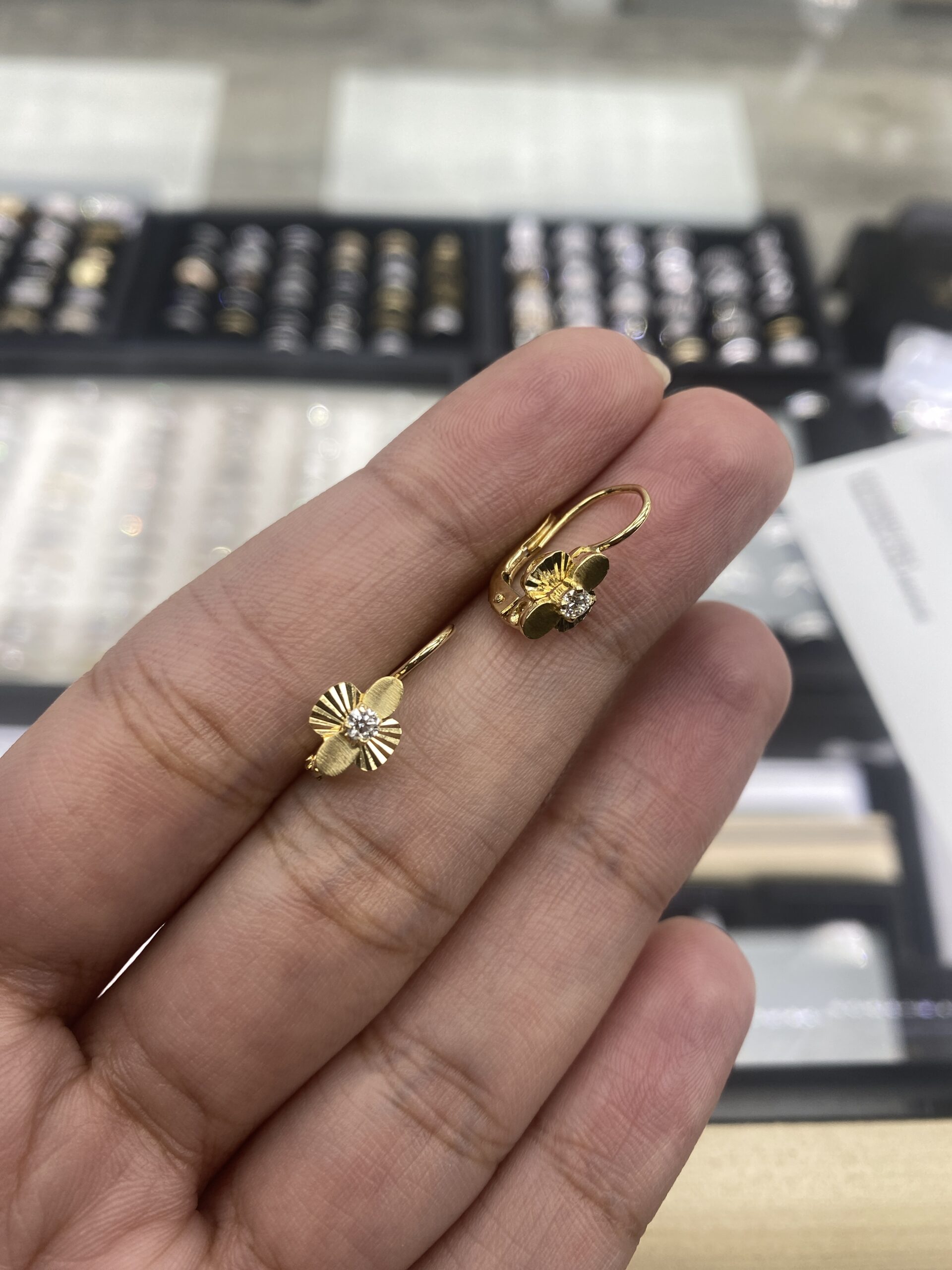 Yellow-Gold-Hoop-Earrings