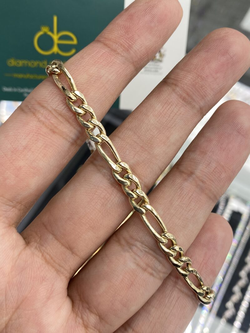 Yellow Gold Figaro Bracelet