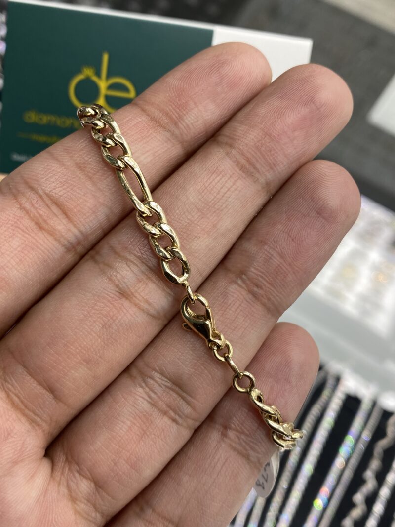 Yellow Gold Figaro Bracelet