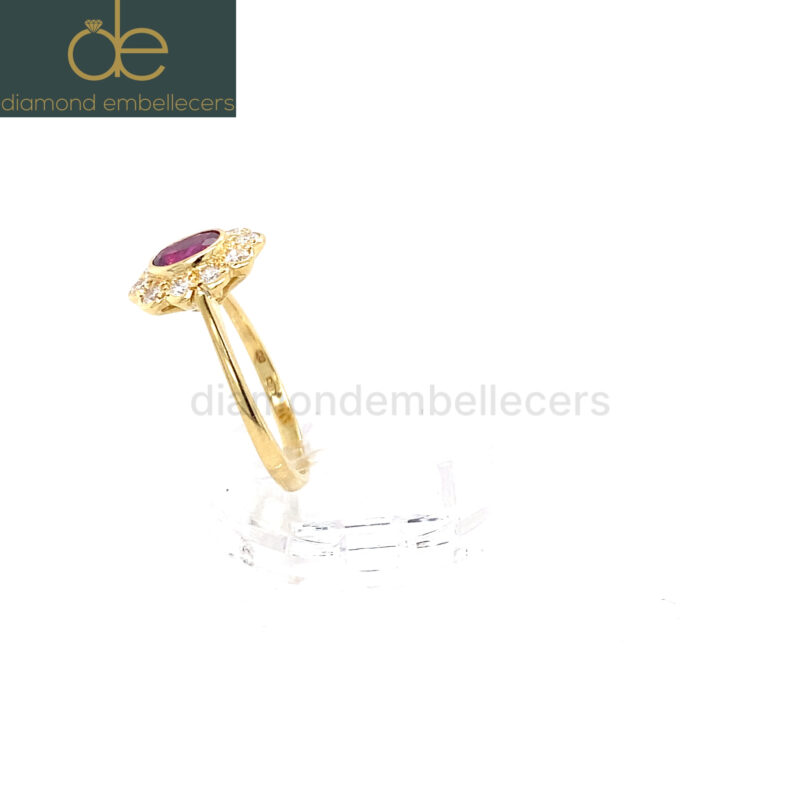 18K Yellow Gold 0.33ct Natural Diamond Ring